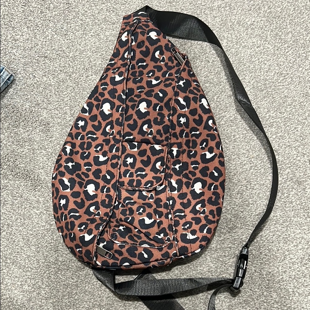 MarleyLilly Leopard Print Sling Bag